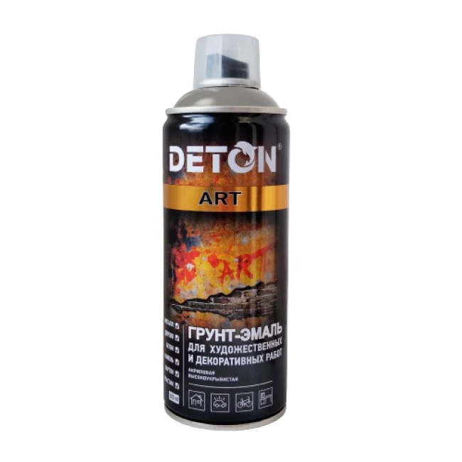 Deton DETON ART - Primer-enamel - Gray - Aerosol, 520 ml DTN-A70712 – buy in Samara | carpaint.kz