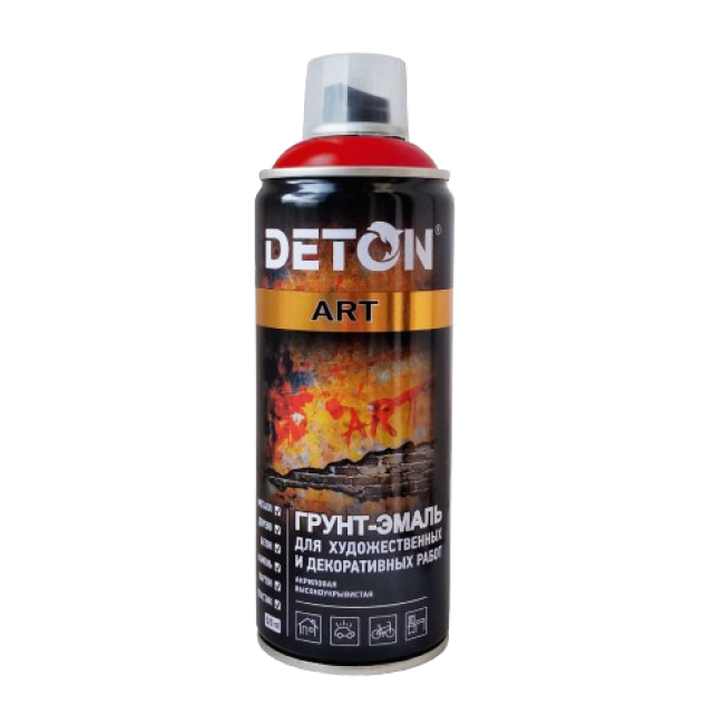 Deton DETON ART - Primer-enamel - Dark red - Aerosol, 520 ml DTN-A70675 – buy in Samara | carpaint.kz