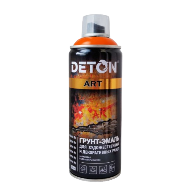 Deton DETON ART - Primer-enamel - Pumpkin - Aerosol, 520 ml DTN-A70669 – buy in Samara | carpaint.kz