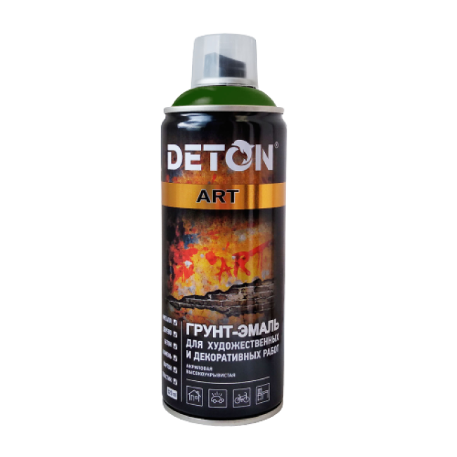 Deton DETON ART - Primer-enamel - Green pine - Aerosol, 520 ml DTN-A70671 – buy in Samara | carpaint.kz