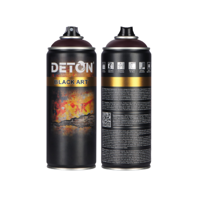 Deton 用于艺术和装饰作品的底漆珐琅 DETON ART，切诺基红，气雾剂 520 毫升 DTN-A07685 图片 – 萨马拉 | carpaint.kz