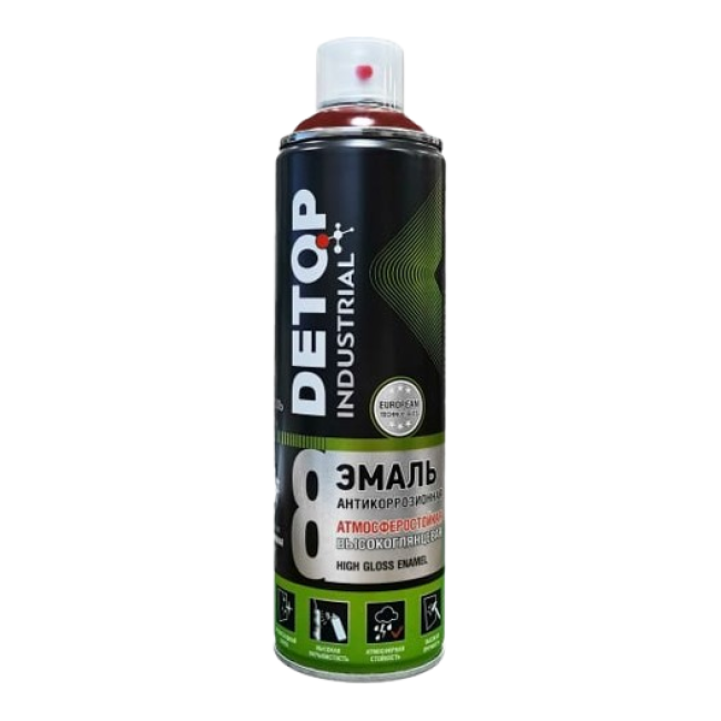 Detop RAL 7040 DETOP №8 - Weatherproof enamel high gloss - Gray window - Aerosol DTI-A07775 – buy in Samara | carpaint.kz
