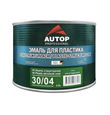 AUTOP 30/04 - 1K Structural enamel for plastic fine - Black - Can, 500 gr