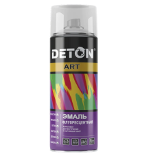 Эмаль флуоресцентная DETON ART Желтая, аэрозоль 520 мл