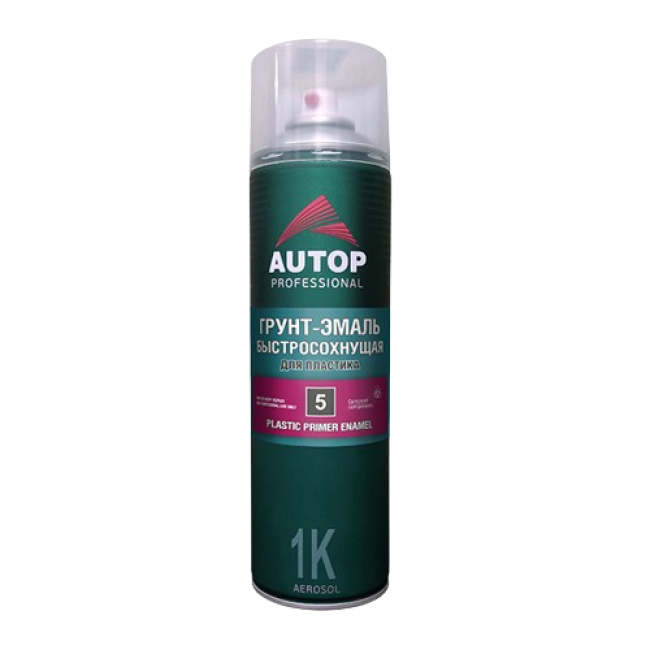 Autop AUTOP №5 - Primer-enamel for plastic - Gray - Aerosol, 650 ml ATP-A07274 – buy in Samara | carpaint.kz