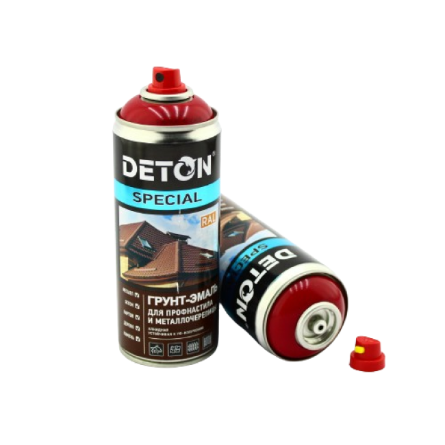 RAL 3003 DETON SPECIAL - Грунт-эмаль для металлочерепицы - Рубиново-красный - Аэрозоль, 520 мл DTN-A07360 – купить в Самаре | Deton Special | carpaint.kz
