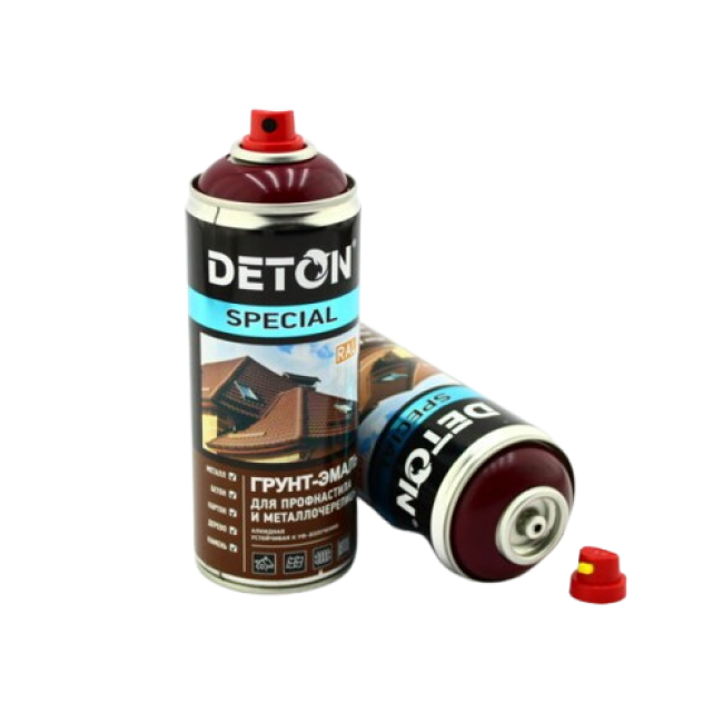 RAL 3005 DETON SPECIAL - Металл плиткалар үшін праймер эмаль - Қызыл шарап - Аэрозоль, 520 мл DTN-A07290 – Самарада сатып алу | Deton | carpaint.kz