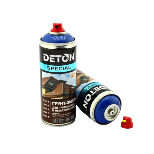 RAL 5005 DETON SPECIAL - Грунт-эмаль для металлочерепицы - Сигнальный синий - Аэрозоль, 520 мл DTN-A07295 – купить в Самаре | Deton | carpaint.kz