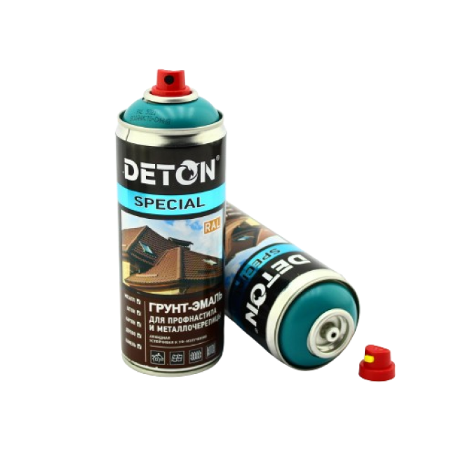 Deton RAL 5021 DETON SPECIAL - Primer-enamel for metal tiles - Watery blue - Aerosol, 520 ml DTN-A07362 – buy in Samara | carpaint.kz