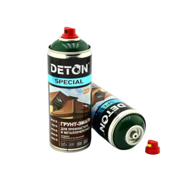 RAL 6005 DETON SPECIAL - Грунт-эмаль для металлочерепицы - Зеленый мох - Аэрозоль, 520 мл DTN-A07289 – купить в Самаре | Deton | carpaint.kz