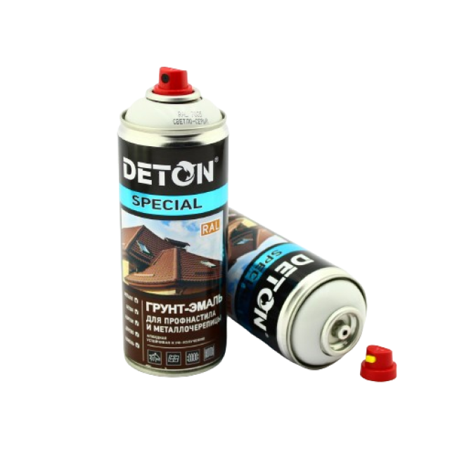 Deton Special RAL 7035 DETON SPECIAL - Primer-enamel for metal tiles - Light gray - Aerosol, 520 ml DTN-A07359 – buy in Samara | carpaint.kz
