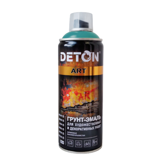 Грунт-эмаль для художественных и декоративных работ DETON ART, Лазурный , аэрозоль 520 мл DTN-A70683 – купить в Самаре | Deton | carpaint.kz