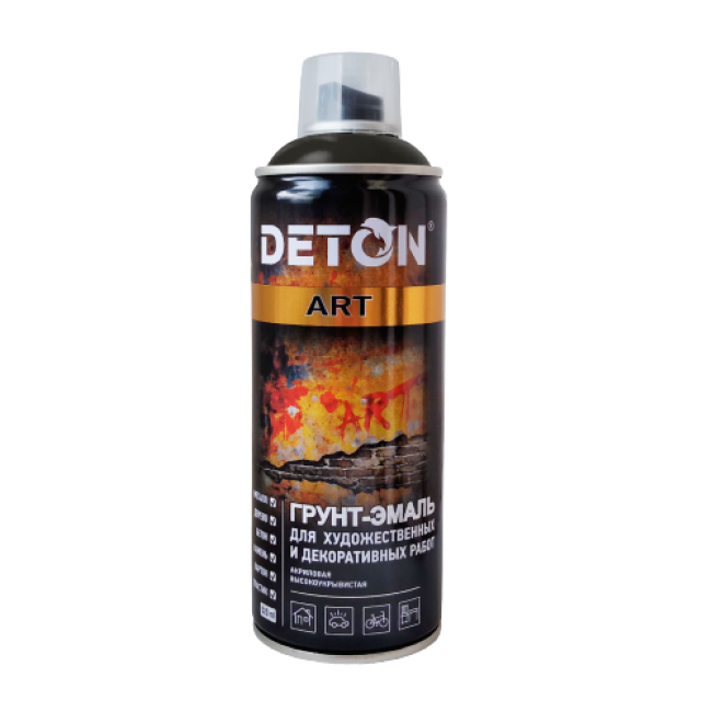 Грунт-эмаль для художественных и декоративных работ DETON ART,  Metropolis grey, аэрозоль 520 мл DTN-A07696 – купить в Самаре | Deton | carpaint.kz