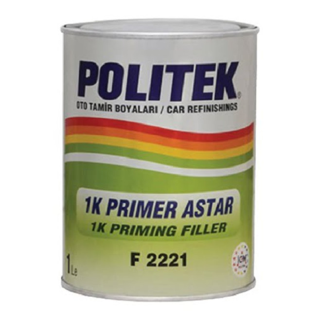 POLITEK 1K Primer Сұр ПРАЙМЕР ФИЛЛЕР 1л. F2221-G – Самарада сатып алу | Politek | carpaint.kz