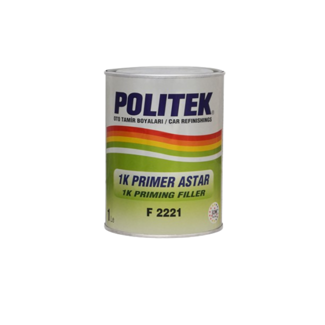POLITEK 1K Primer Сұр ПРАЙМЕР ФИЛЛЕР 1л. F2221-G – Самарада сатып алу | Politek | carpaint.kz