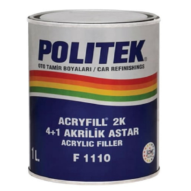 Politek акрилді праймер 2K 4+1 жиынтық 0,75л.+0,25л 2k41 – Самарада сатып алу | Politek | carpaint.kz