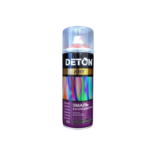 Deton 荧光珐琅 DETON ART 橙色，气雾剂 520 毫升 DTN-A70716 图片 – 萨马拉 | carpaint.kz
