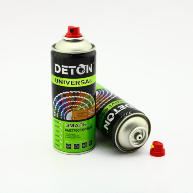 U9004 Аэрозольная краска «Deton Universal» RAL 9004 цвет Сигнальный черный, глянцевая, акриловая 520  – купить в Самаре | Deton Universal | carpaint.kz