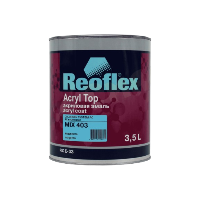 Reoflex 403 MIX 丙烯酸珐琅 4+1，洋红色，3.5l RX E-03-403-3500 图片 – 萨马拉 | carpaint.kz