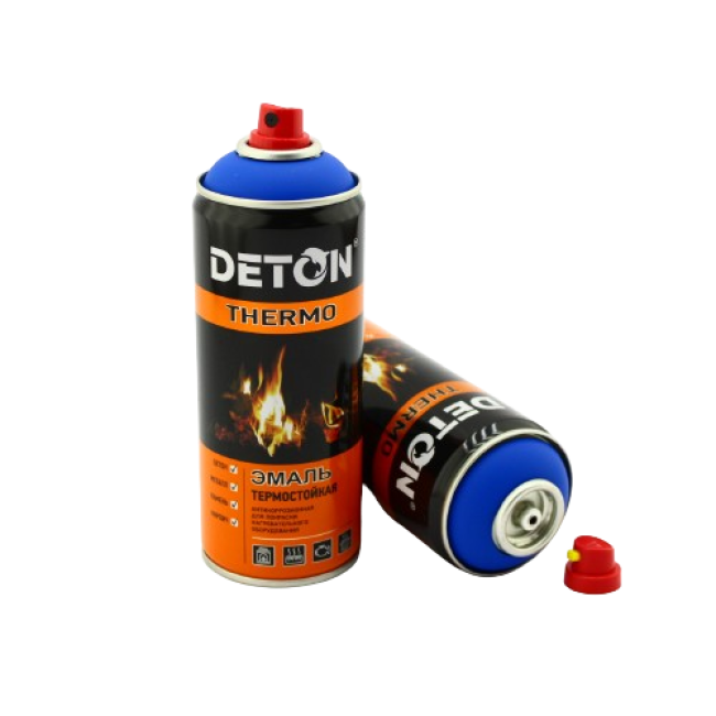 Deton DETON THERMO - 耐热瓷釉 - 蓝色 - 气雾剂，520 毫升 DTN-A70782 图片 – 萨马拉 | carpaint.kz