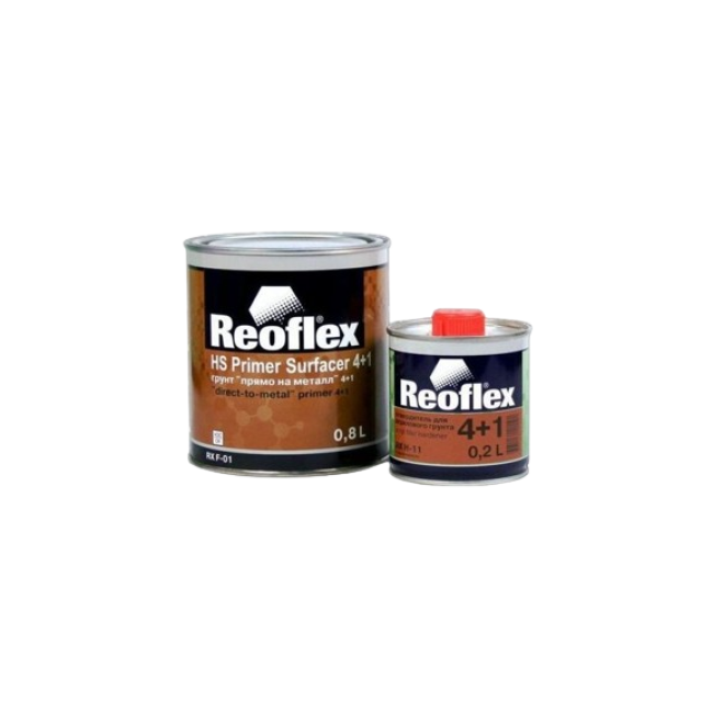 Reoflex Reoflex 2K 丙烯酸底漆 4+1 灰色 + 固化剂，3.6+0.9l RX F-01(B)-3600 + RX H-11-900 图片 – 萨马拉 | carpaint.kz