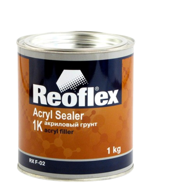 Reoflex 1K Primer Акрил, Қара, 1 кг RX F-02-1000-B – Самарада сатып алу | Reoflex | carpaint.kz