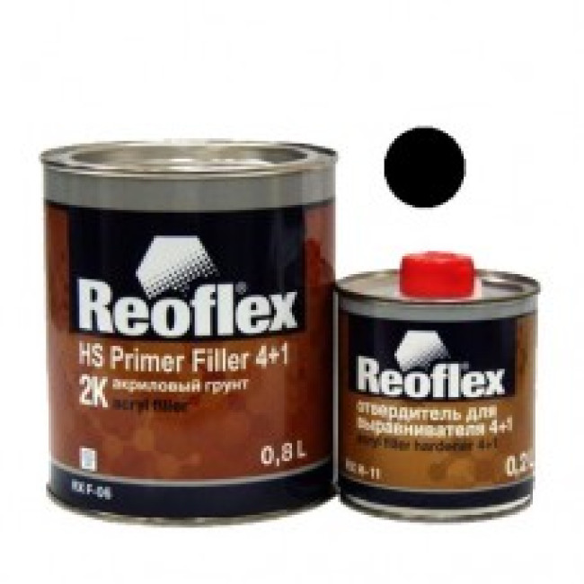 Грунт Reoflex черный 4+1 0,8л.+0,2л. комплект 771 – купить в Самаре | Reoflex | carpaint.kz
