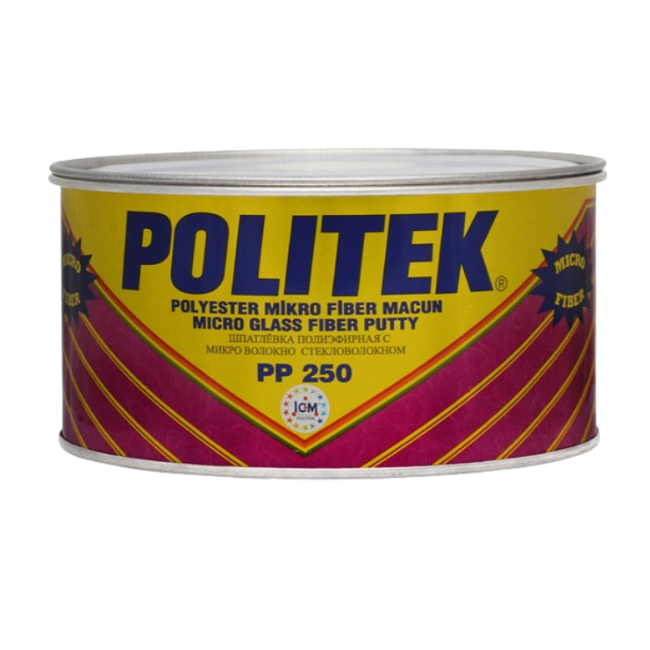 POLITEK Полиэфирная шпаклевка со стекловолокном Micro-Glass-Fiber 1800гр. PP 250-1800 – купить в Самаре | Politek | carpaint.kz
