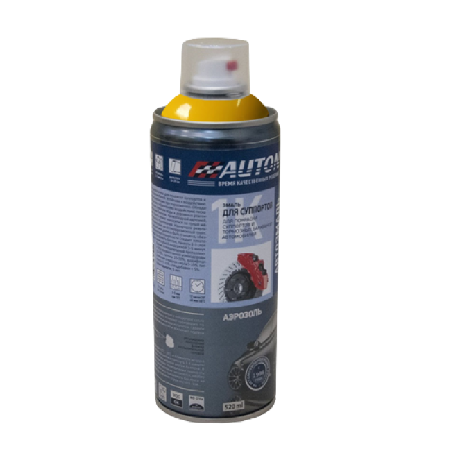 Auton Enamel for calipers AUTON, Yellow, aerosol 520 ml ATN-A07643 – buy in Samara | carpaint.kz
