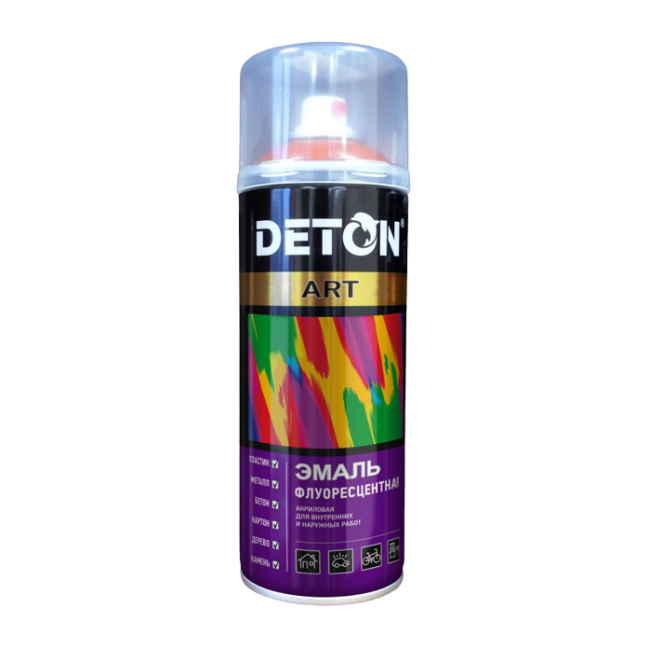 Флуоресцентті эмаль DETON ART қызғылт түсті, аэрозоль 520 мл DTN-A70714 – Самарада сатып алу | Deton | carpaint.kz