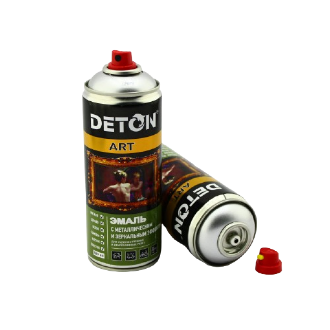 Deton DETON ART - 金属珐琅 - 银色 - 气雾剂，520 毫升 DTN-A70820 图片 – 萨马拉 | carpaint.kz