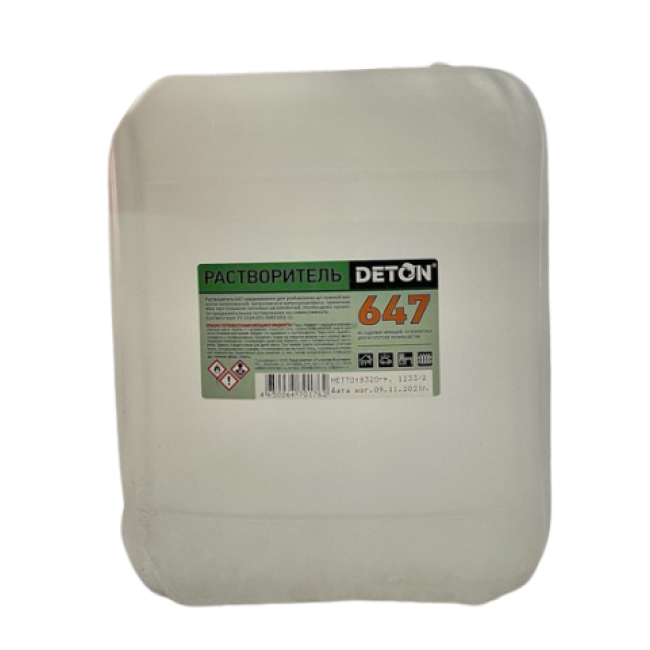 Deton DETON 647 溶剂，10l DTN-S70176 图片 – 萨马拉 | carpaint.kz