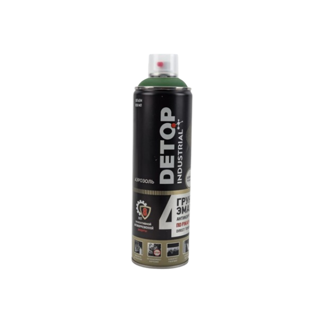 Detop RAL 6001 DETOP No. 4 - 防锈底漆 3 合 1 - 绿色 - 气雾剂 DTI-A07714 图片 – 萨马拉 | carpaint.kz