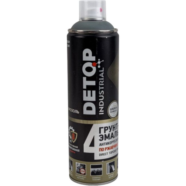 Detop RAL 7005 DETOP No. 4 - 防锈底漆 3 合 1 - 灰色 - 气雾剂 DTI-A07718 图片 – 萨马拉 | carpaint.kz