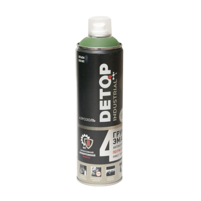 Detop DETOP №4 - Rust primer-enamel 3 in 1 - Khaki (protective) - Aerosol DTI-A07713 – buy in Samara | carpaint.kz