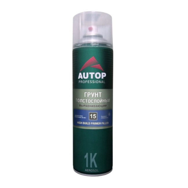 AUTOP №15 - Грунт толстослойный - Серый - Аэрозоль, 650 мл АТР-А07286 – купить в Самаре | Autop | carpaint.kz