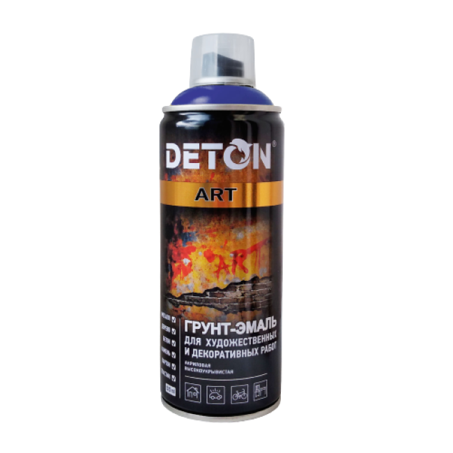 Deton DETON ART - Primer-enamel - Dark blue - Aerosol, 520 ml DTN-A70678 – buy in Samara | carpaint.kz