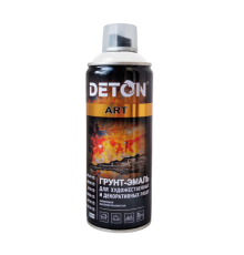DETON ART - Грунт-эмаль - Белая матовая - Аэрозоль, 520 мл