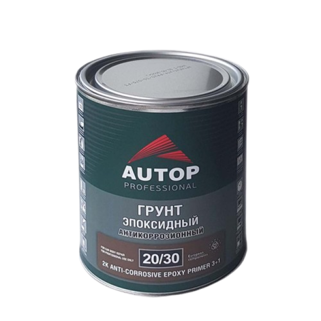 AUTOP 20/30 - 2К Грунт эпоксидный антикоррозионный 3+1 - Светло-серый - Банка, 0.75л ATP-PR20/30-075/P3 – купить в Самаре | Autop | carpaint.kz