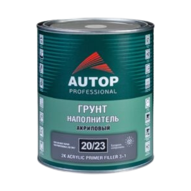 AUTOP 20/23 - 2K Грунт-наполнитель акриловый 3+1 - Черный - Банка, 1л ATP-PR20/23-1/P2 – купить в Самаре | Autop | carpaint.kz