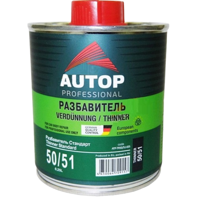 Autop AUTOP 50/51 - Acrylic Standard Thinner - Can, 0.25l ATP-TR50/51-025 – buy in Samara | carpaint.kz